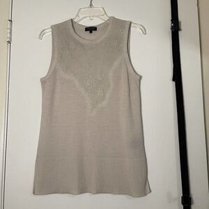 Rag and Bone blush pink Wool lace detail wool knit sleeveless top size Small